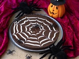 Tarte toile d’araignée au chocolat pour Halloween