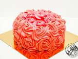 Rose cake d'anniversaire