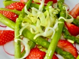 Salade d'asperges vertes printanière