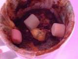 Mug cake brownie - mini guimauves