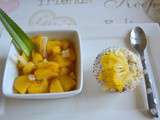 Petits moelleux Ananas et poêlée d'ananas miel-gingembre