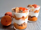 Verrines au curd d'abricots