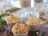 Muffins rhubarbe crumble {vegan}