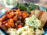 Veggie bowl millet et légumes rôtis