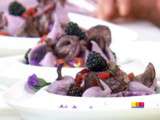 D'Anne Alassane : salade de morue et pommes de terre à la violette