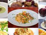 Péché gourmand d'Anne : ravioles, langoustines, cabillaud, magret, ris de veau, entremet, tatin