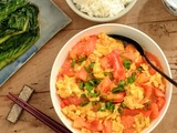 Fānqié chǎo dàn - Oeufs brouillés à la tomate, cuisine chinoise de tous les jours