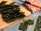 Hǎitái jiāxīn cuì - Chips d'algue nori au sésame, un snack chinois