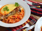 Tocanita de ceapa cu pui - Mijoté d'oignons au poulet, cuisine familiale roumaine