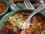 Gratin de chou romanesco au bacon et Grana Padano