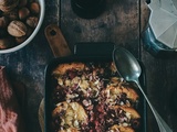 Gratin de quatre quart framboise - coco