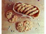 Cookies aux graines de courge et graines de tournesol