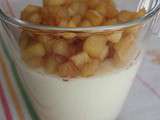 Pannacotta vanille & des de pommes au cidre