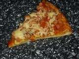 Pizza sans croûte au chorizo et jambon