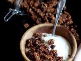 Granola de quinoa au chocolat