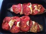 Aubergine rotie a la tomate et feta