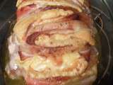 Roti de porc au bacon et gruyere