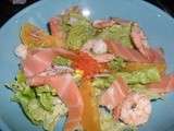 Salade de saumon fume