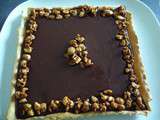 Tarte au chocolat - feve tonka et noisettes caramelisees