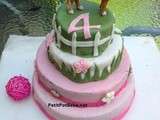 Gâteau d'anniversaire poney (sans gluten) - à partir de 12 mois