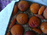 Tarte aux abricots, miel et fleur d'oranger / pâte sans gluten aux amandes et millet