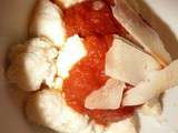 Gnocchi à la ricotta et sauce tomate maison