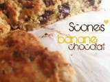 Scones banane - chocolat (Love Breakfast)