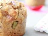 Petits muffins végétaux { rhubarbe & lavande }