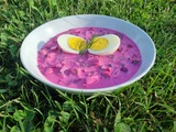 Chlodnik (soupe froide polonaise à la betterave)