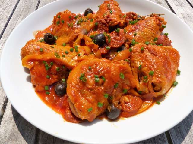 Recettes de Cuisse de poulet et Chorizo