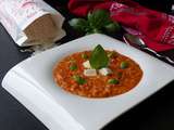 Risotto  Caprese  (mozzarella, basilic et jus de tomate)