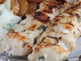 Brochettes de poulet à la Grecque