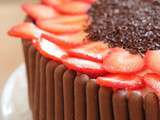 Layer cake cacao & fraises