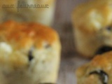 Mini muffins à la feta & aux olives noires