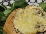 Pains farcis au champignons & au fromage