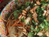 Salade de nouilles au poulet & au beurre de cacahuètes