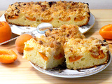 Gâteau crumble aux abricots