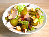 Salade bavaroise de mortadelle « wurstsalat »