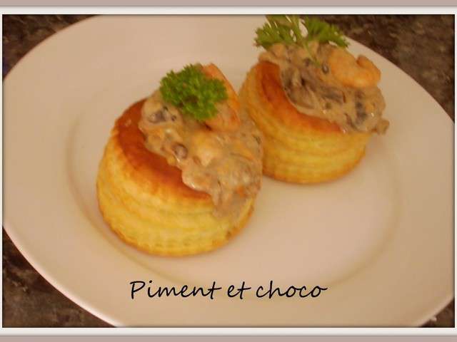 Recettes de Vol au Vent aux Fruits de Mer de pimentetchoco