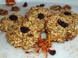 Cookies express vegan aux noix et cramberries