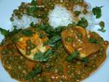 Curry d’œufs durs aux épices et à la crème de coco