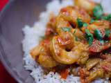 Curry de crevettes à la coriandre