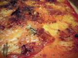Pizza aux oignons et au gorgonzola