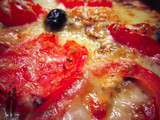 Pizza aux tomates confites