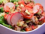 Salade au quinoa rouge