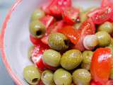 Salade syrienne aux olives