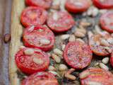 Tarte fine aux tomates cerises et au pesto