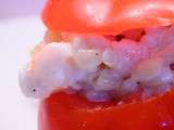 Tomates surprises à l'ebly et aux crevettes