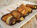 Brochettes d’aubergines façon yakitori