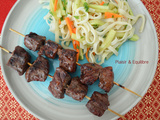 Brochettes de bœuf Teriyaki